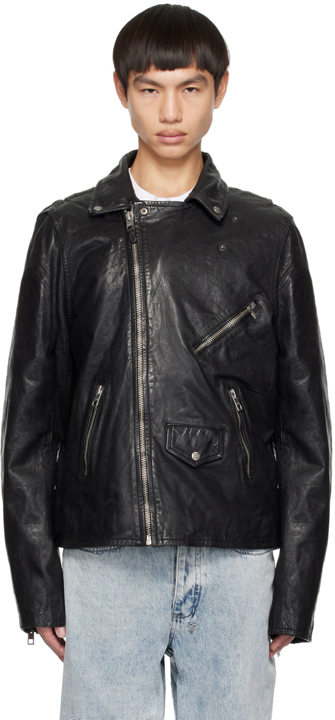 Ksubi Black Capitol Leather Jacket Ksubi