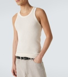 Auralee Ribbed-knit cotton tank top