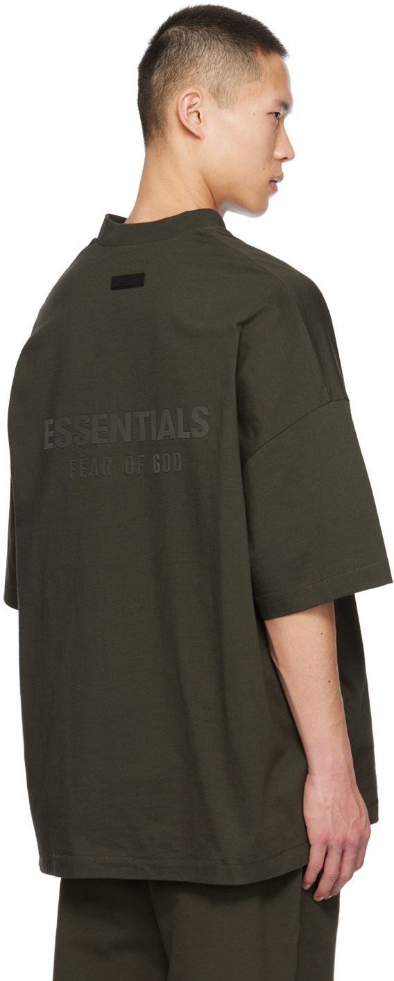 Fear of God ESSENTIALS Gray V-Neck T-Shirt Fear Of God