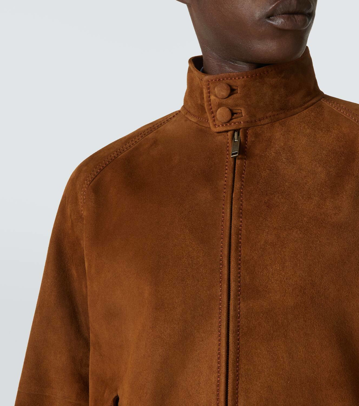 Valentino Suede bomber jacket