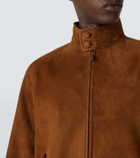 Valentino Suede bomber jacket