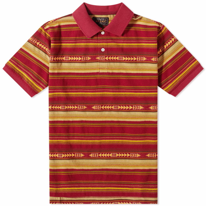 Photo: Beams Plus Native Stripe Jacquard Polo