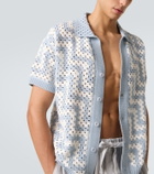 Frescobol Carioca Pinto crochet cotton cardigan