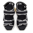 Stella McCartney Black and White Contrast Sandals