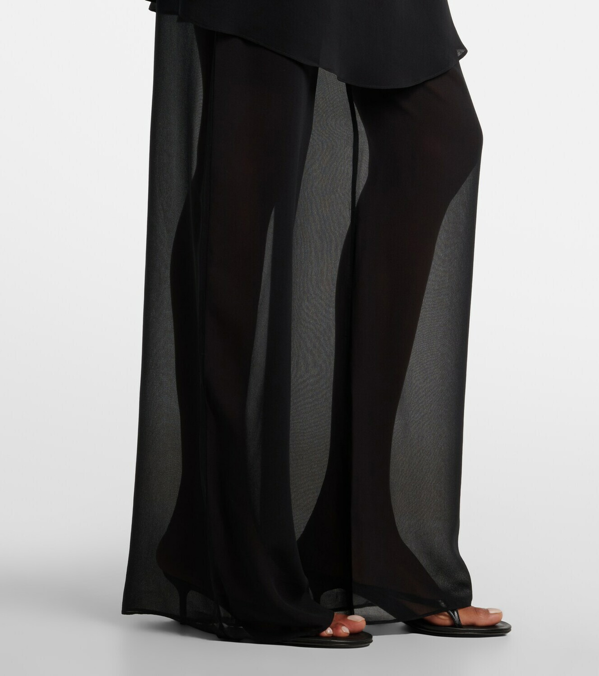 Christopher Esber Belted silk wide-leg pants