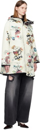 UNDERCOVER Off-White Floral Technical Coat