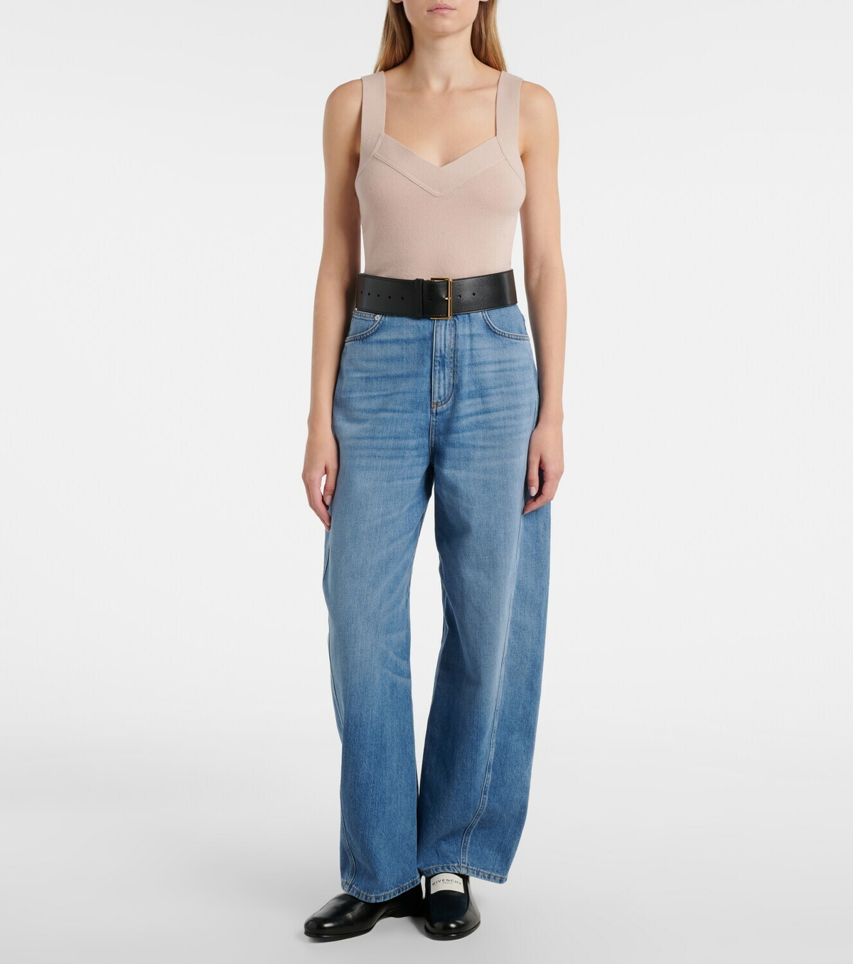Givenchy Logo wool and cashmere tank top