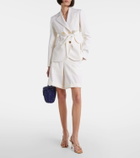 Patou High-rise cotton gabardine Bermuda shorts