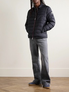 Moncler - Fazzon Logo-Appliquéd Quilted Shell Down Jacket - Blue