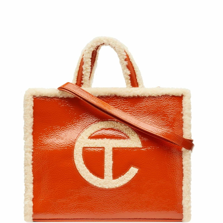 Photo: UGG Women's x TELFAR Medium Shopper Bag in Spicy Pumpkin
