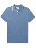 OLIVER SPENCER - Hawthorn Organic Cotton Polo Shirt - Blue