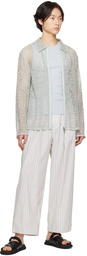 AMOMENTO Beige Drawstring Trousers