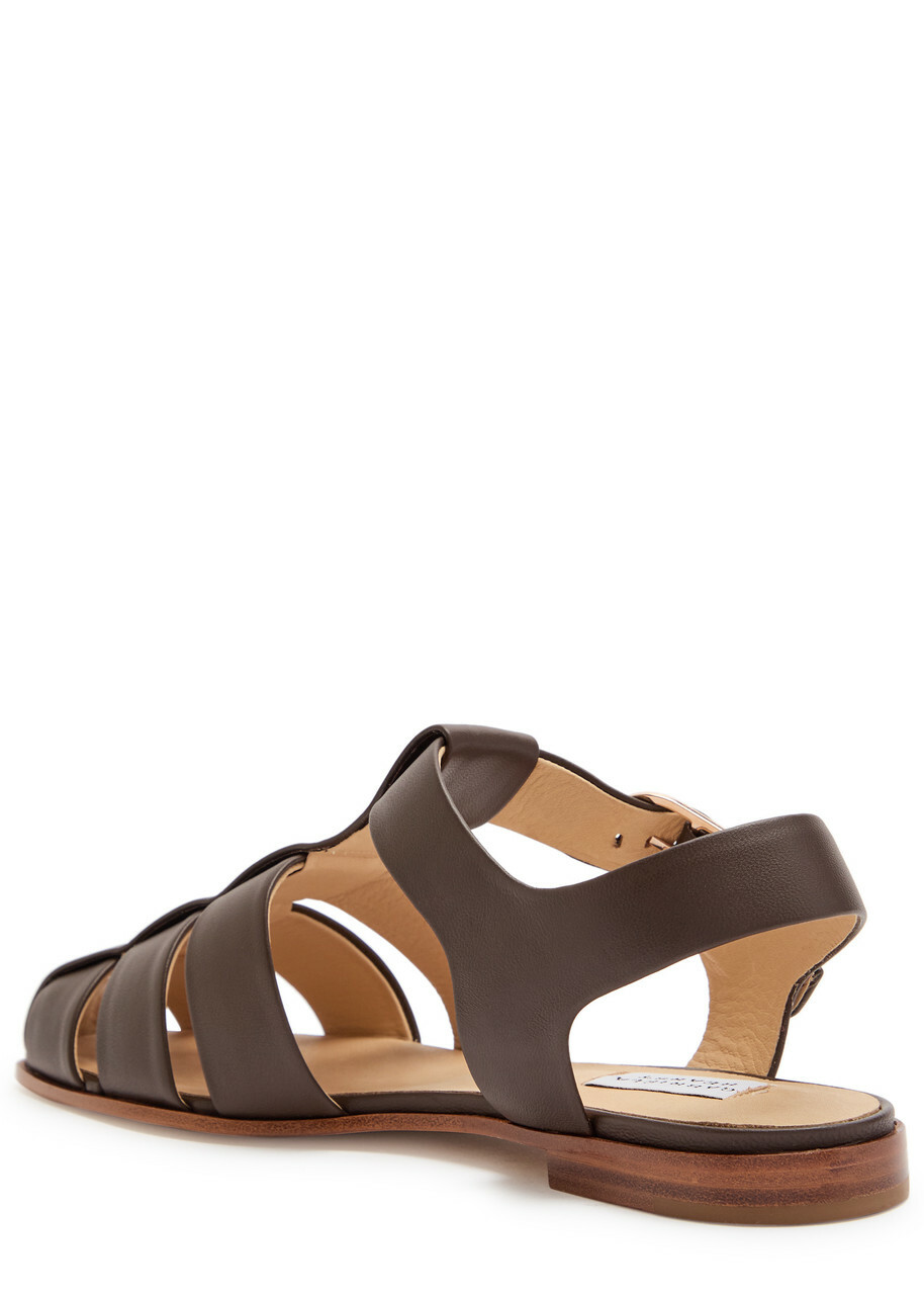 Gabriela Hearst Lynn Leather Sandals Brown