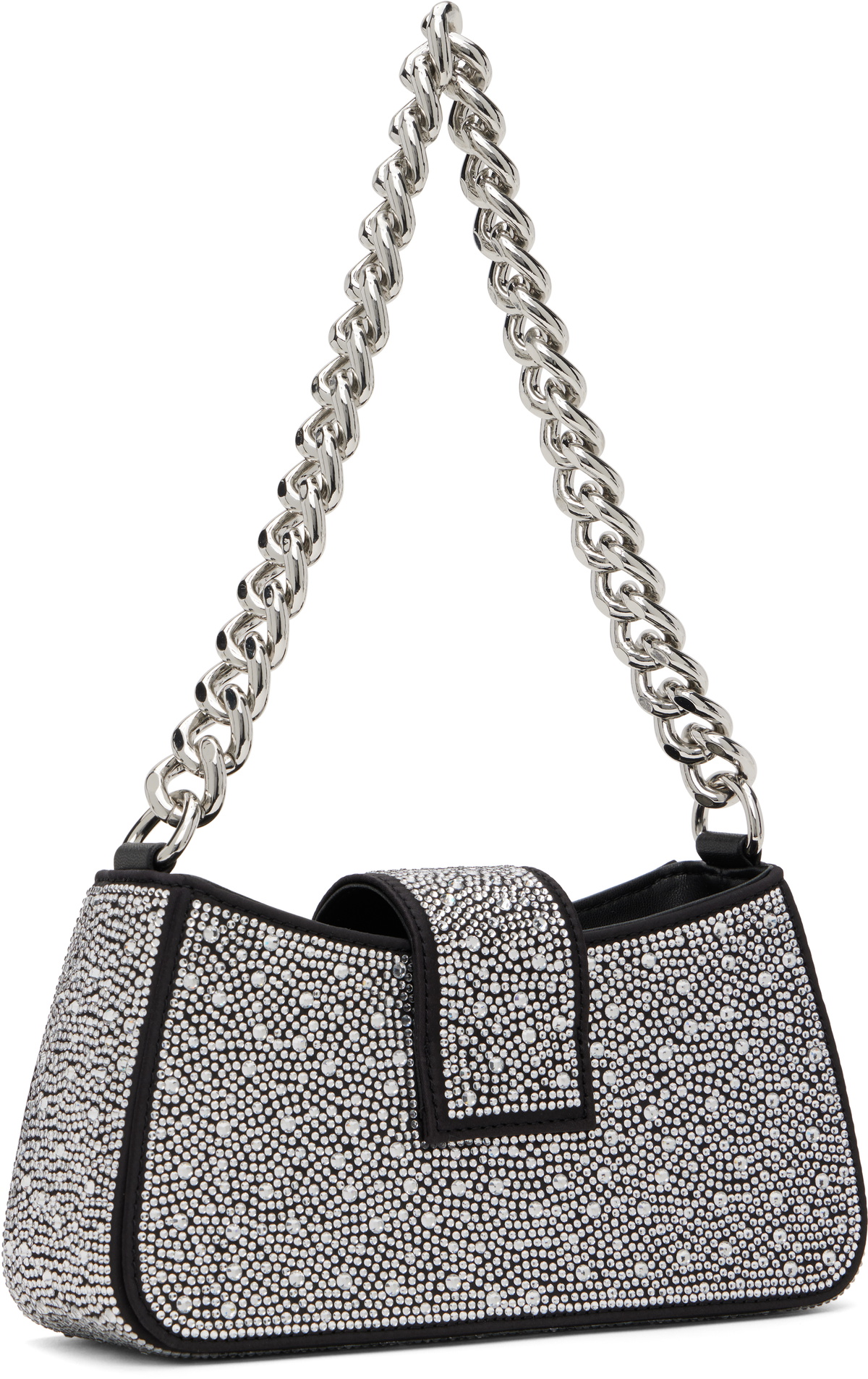 MISBHV Black Crystal Mini Shoulder Bag