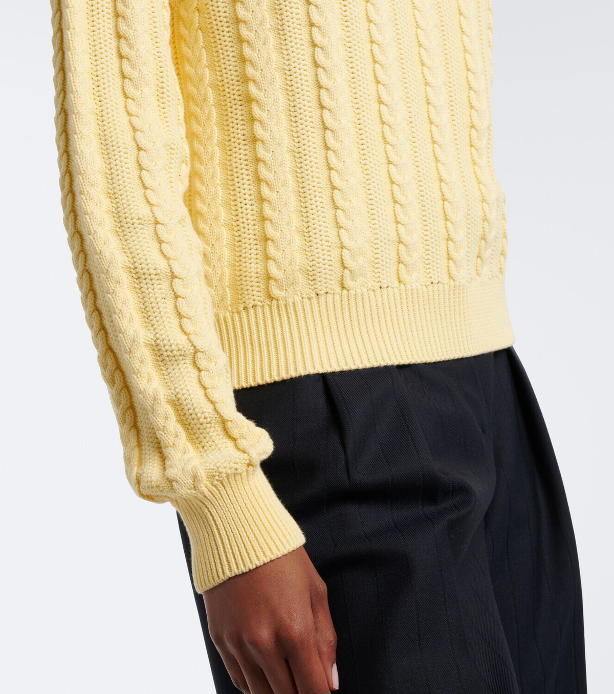 Versace Medusa cable-knit cotton sweater