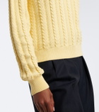Versace Medusa cable-knit cotton sweater