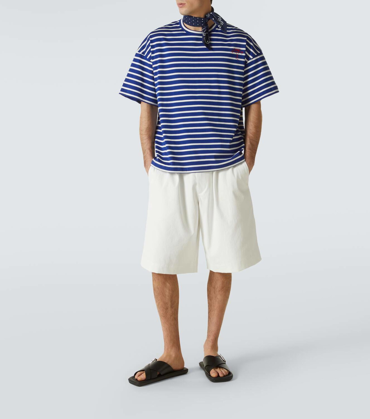 Plan C Striped cotton jersey T-shirt Plan C