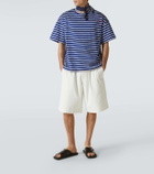 Plan C Striped cotton jersey T-shirt