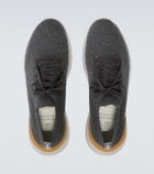Brunello Cucinelli Leather-trimmed sneakers