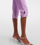 Versace High-rise capri jeans