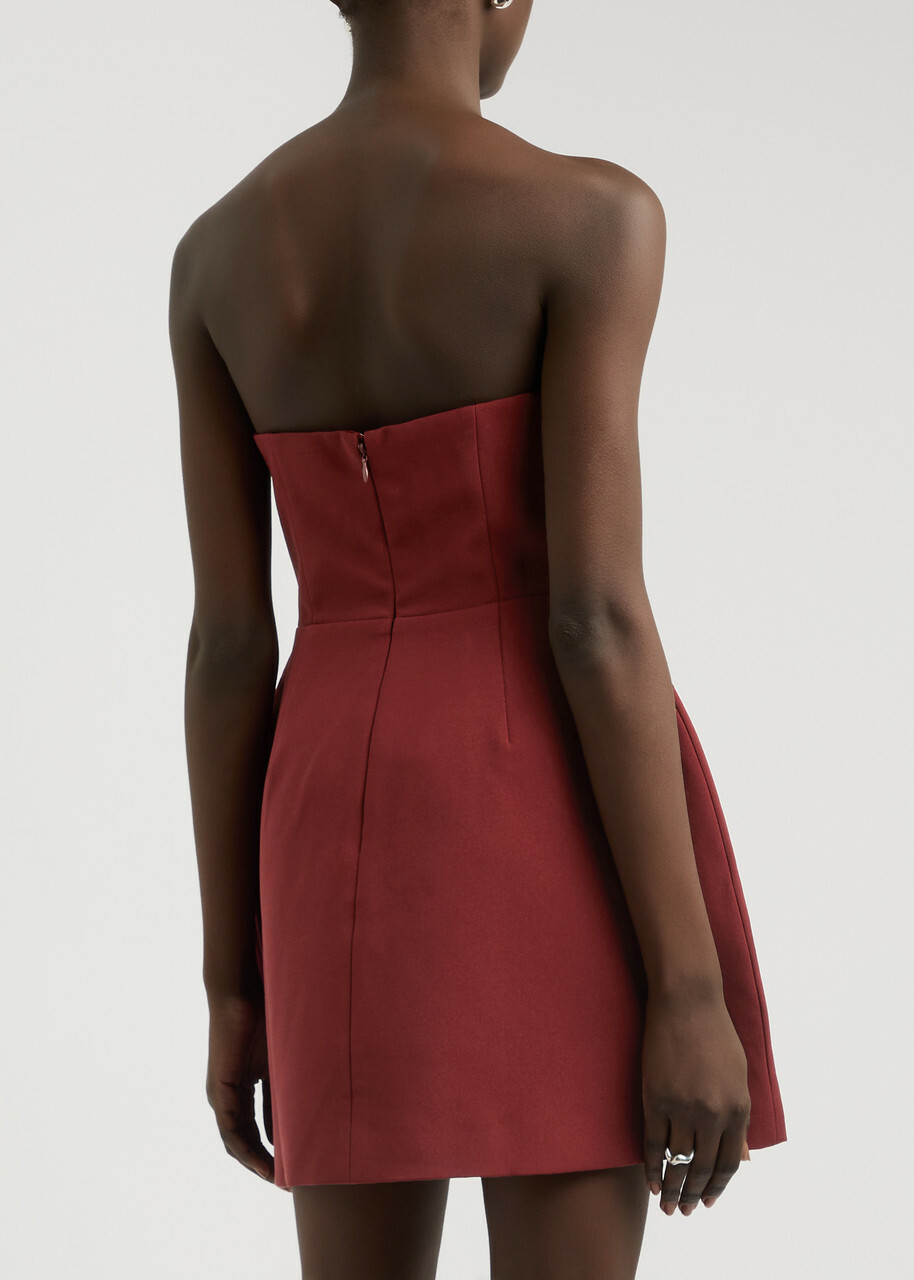 Odd Muse The Ultimate Muse Strapless Mini Dress Burgundy Odd Muse