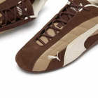 Puma Speedcat Plus Quilted Sneaker in Espresso Brown/Warm White