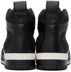 Moschino Black & White Allover Logo Sneakers