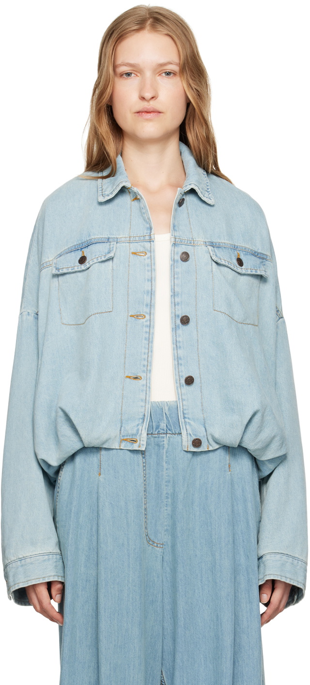 新作*DRIES VAN NOTEN*デニムジャケット レディース ベルト付き DRIES VAN NOTEN デニムジャケット ベルト付き | NET-A-PORTER