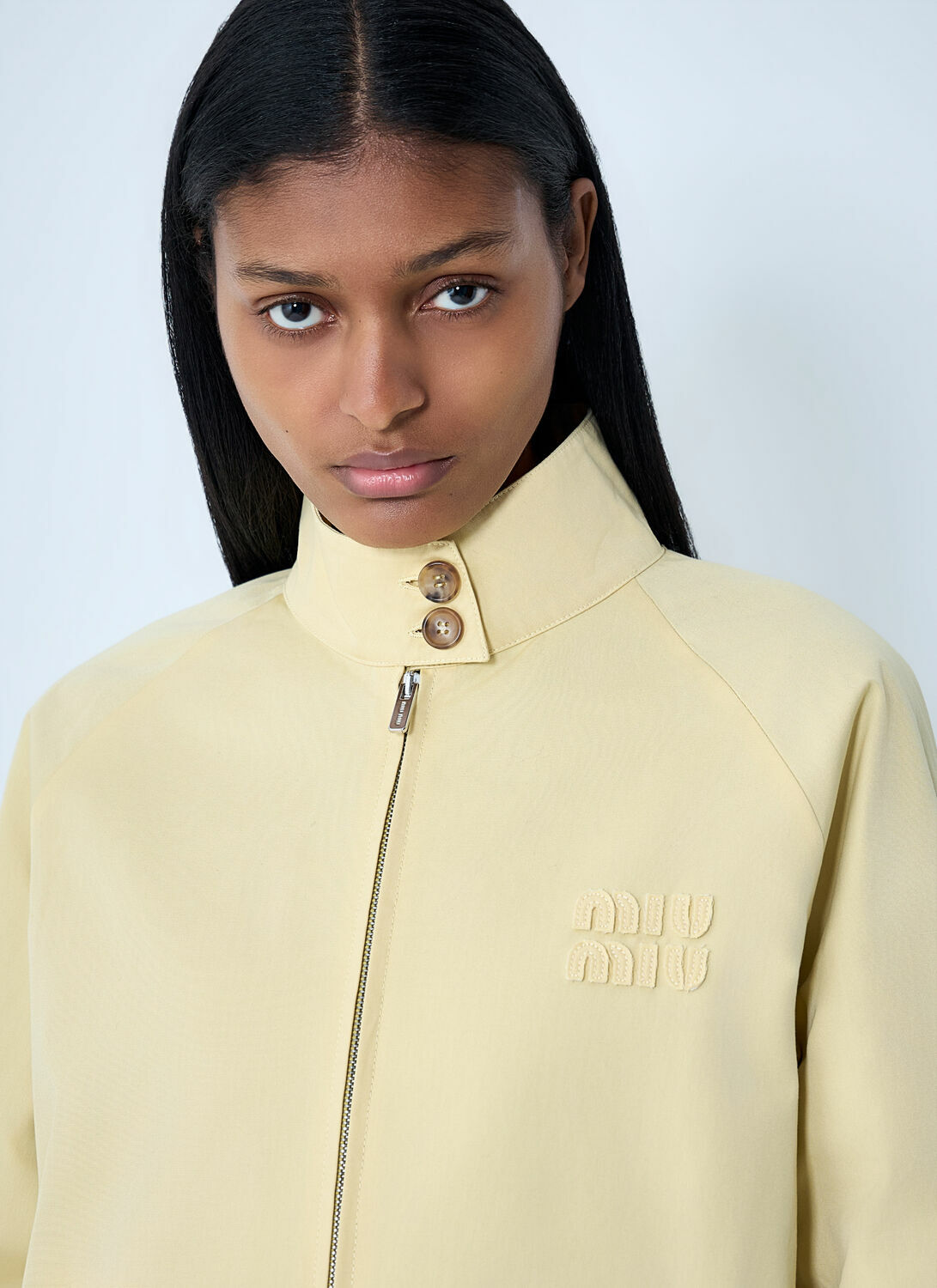 Miu Miu High-Neck Zip Jacket