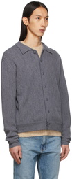 YMC Grey Merino Wool Pack Rat Shirt