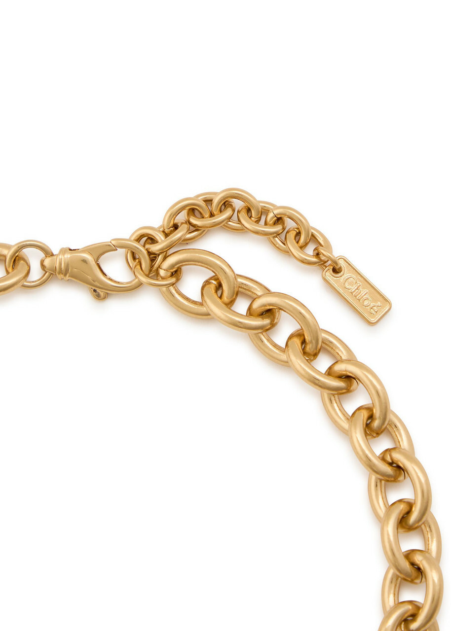 Chloe The Chloé Postcards Charm Necklace - Gold Other - One Size