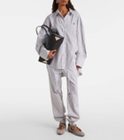 The Attico Striped cotton sweatpants