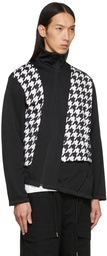 Comme des Garçons Homme Plus Black Paneled Zip-Up