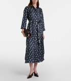 'S Max Mara Leva polka-dot silk twill shirt dress