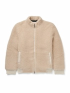 God's True Cashmere - Cashmere-Fleece Bomber Jacket - Gray