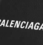 Balenciaga - Logo-Print Full-Grain Leather Billfold Wallet - Men - Black