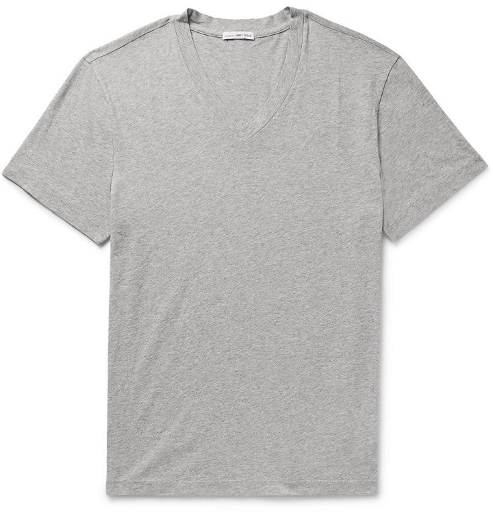 Photo: James Perse - Mélange Combed Cotton-Jersey T-Shirt - Men - Gray
