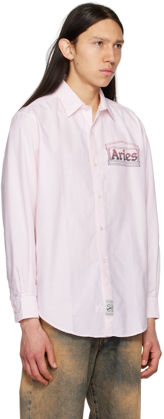 Aries Pink Stripe Shirt