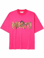 Marni - Logo-Print Cotton-Jersey T-Shirt - Pink