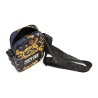 Versace Jeans Couture Blue and Yellow Barocco Messenger Bag