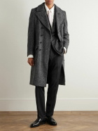 Rubinacci - Double-Breasted Belted Virgin Wool and Cashmere-Blend Coat - Gray