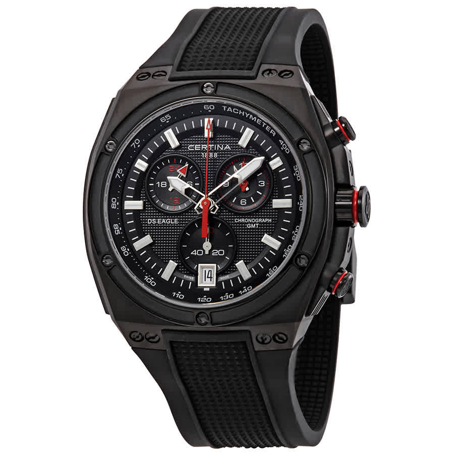 Certina DS Eagle Chronograph GMT Black Dial Mens Watch C023.739.17.051.00