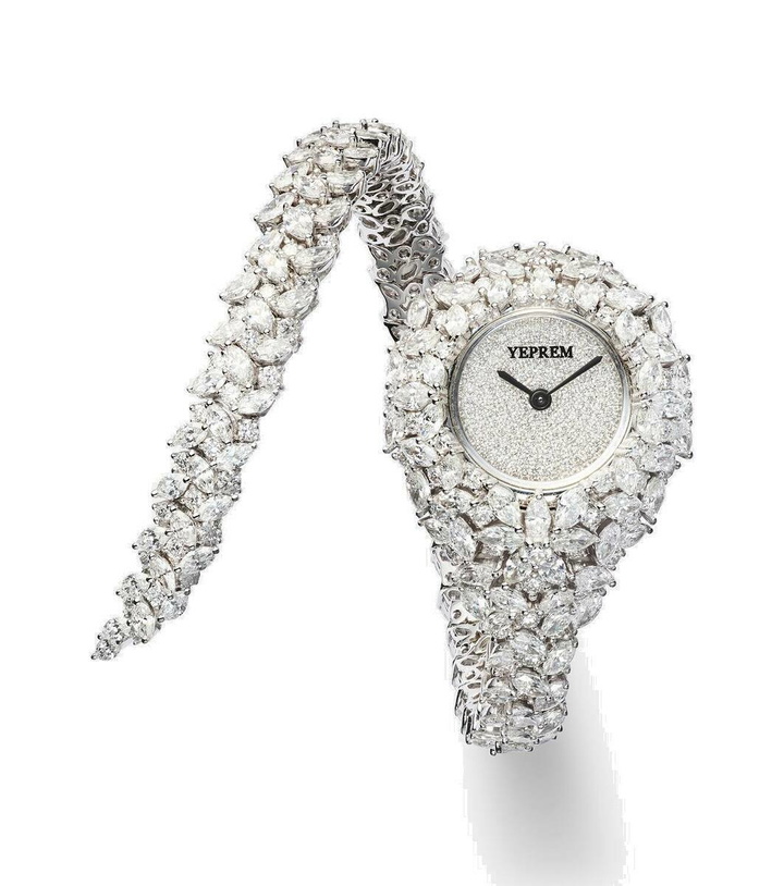 Photo: Yeprem Y-Momento 18kt white gold watches with diamonds
