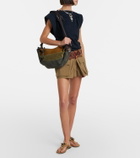 Isabel Marant Maia Medium patchwork suede shoulder bag