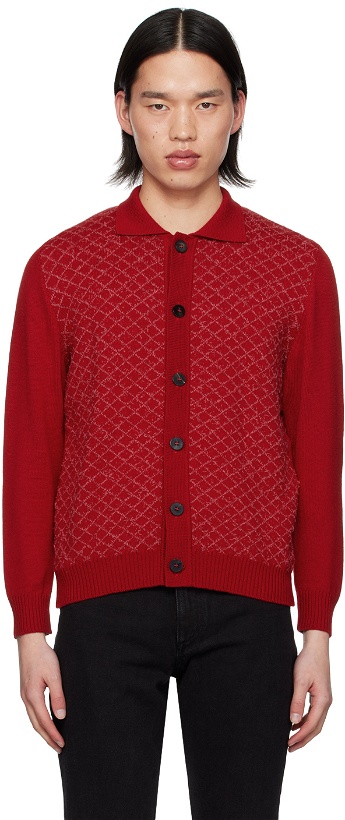 Photo: Ernest W. Baker Red Button Up Cardigan
