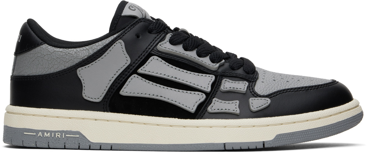 AMIRI Black & Gray Skel-Top Low Sneakers Amiri