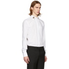 Dolce and Gabbana White Crown Martini Fit Shirt