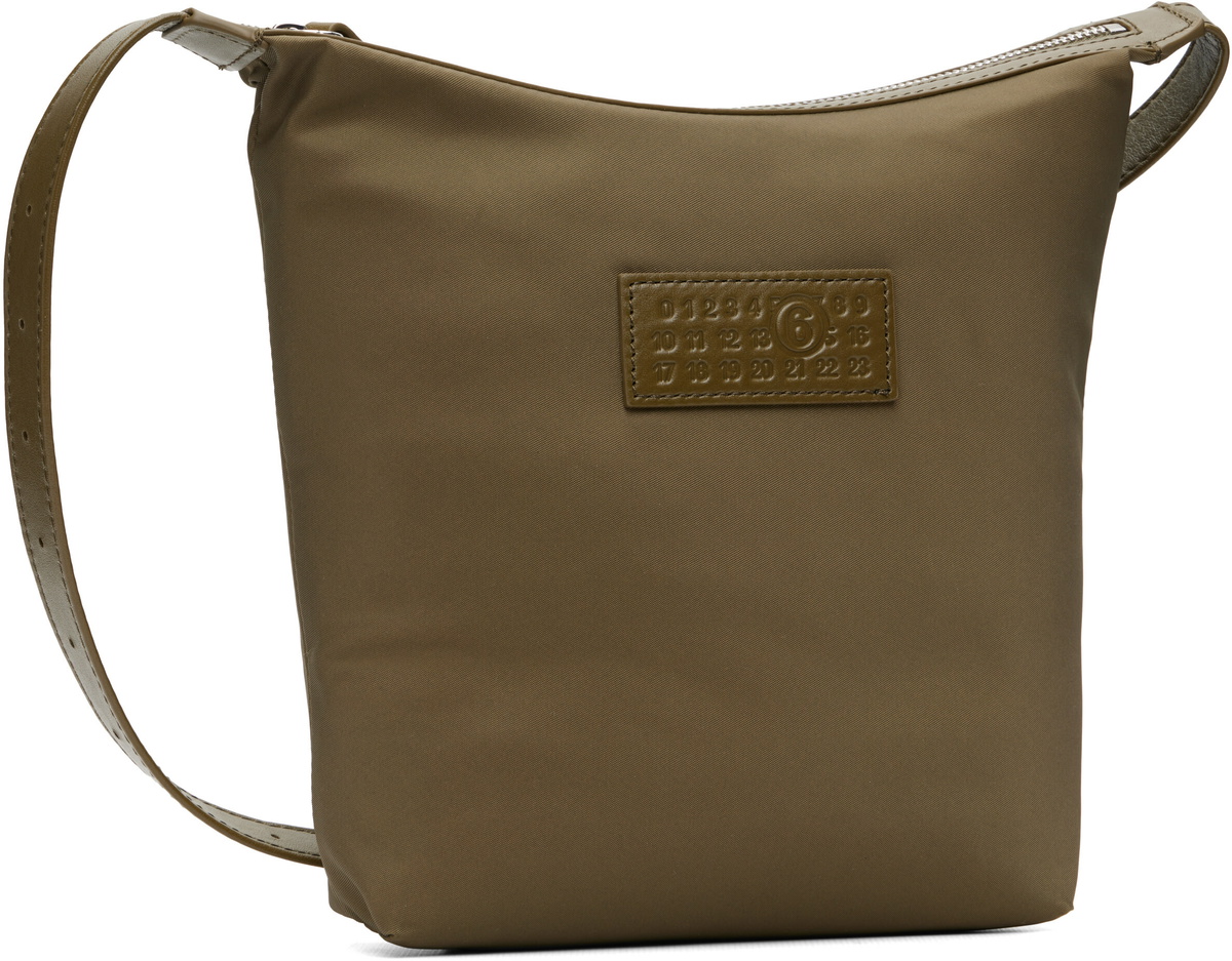 MM6 Maison Margiela Khaki Numeric Pouch