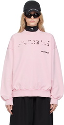 Balenciaga Pink Crewneck Sweatshirt