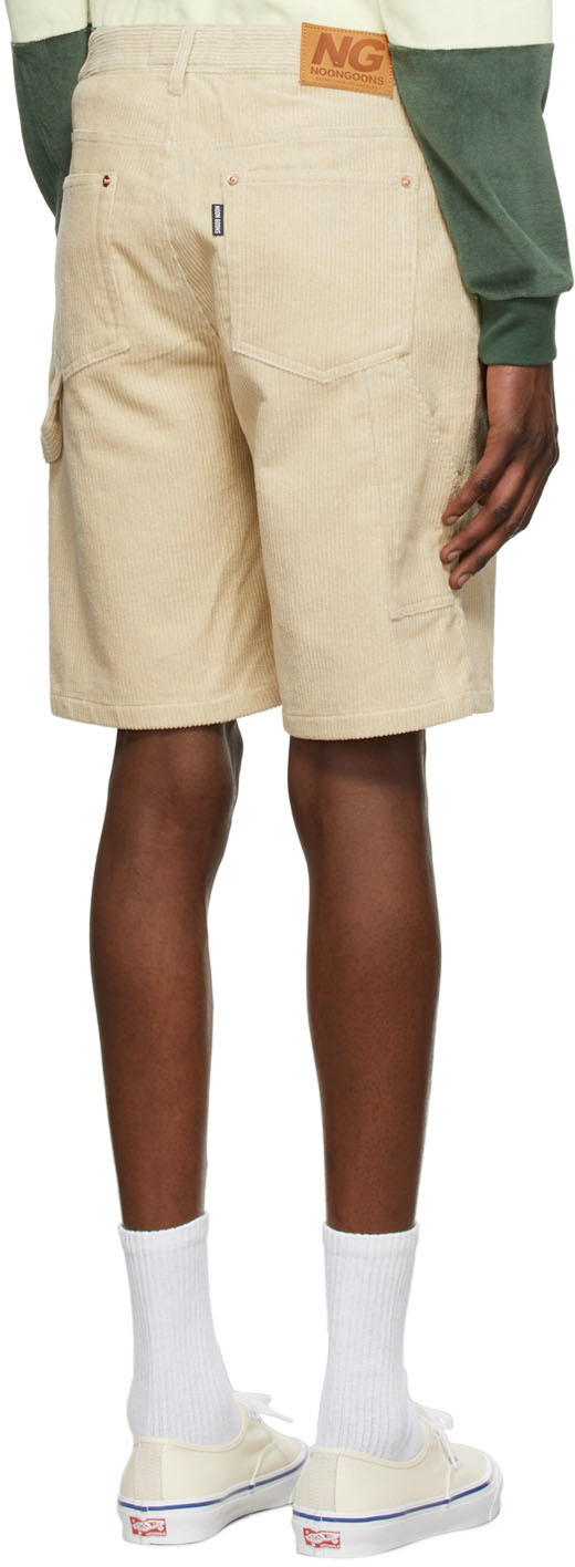 Noon Goons Off-White Cotton Shorts